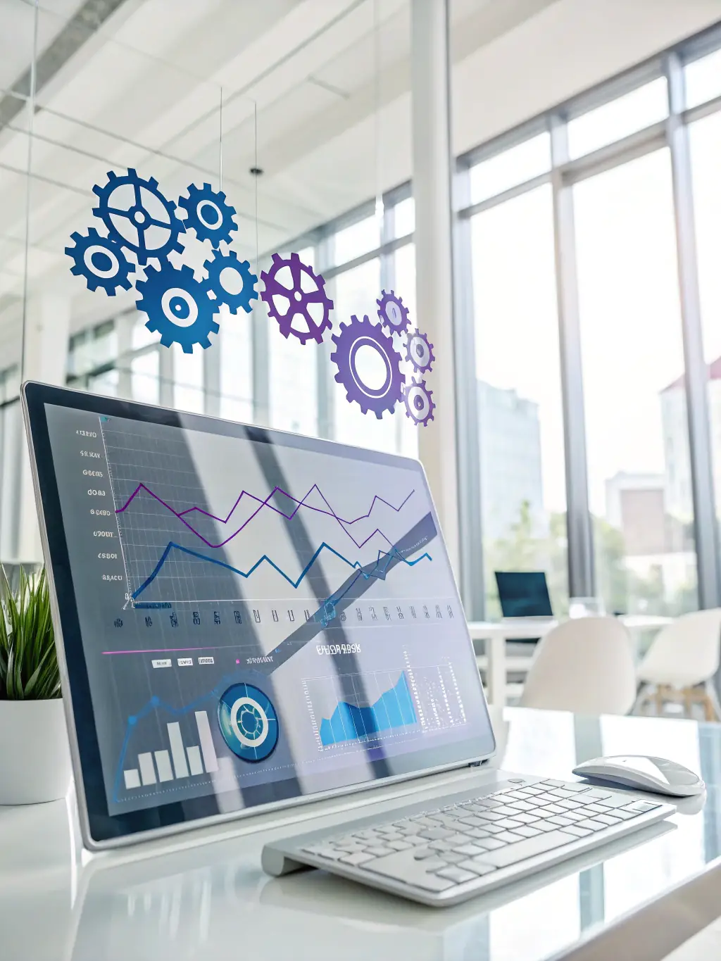 A digital display showing various mortgage rates decreasing, representing the potential savings with SzybkieHipo.pl.